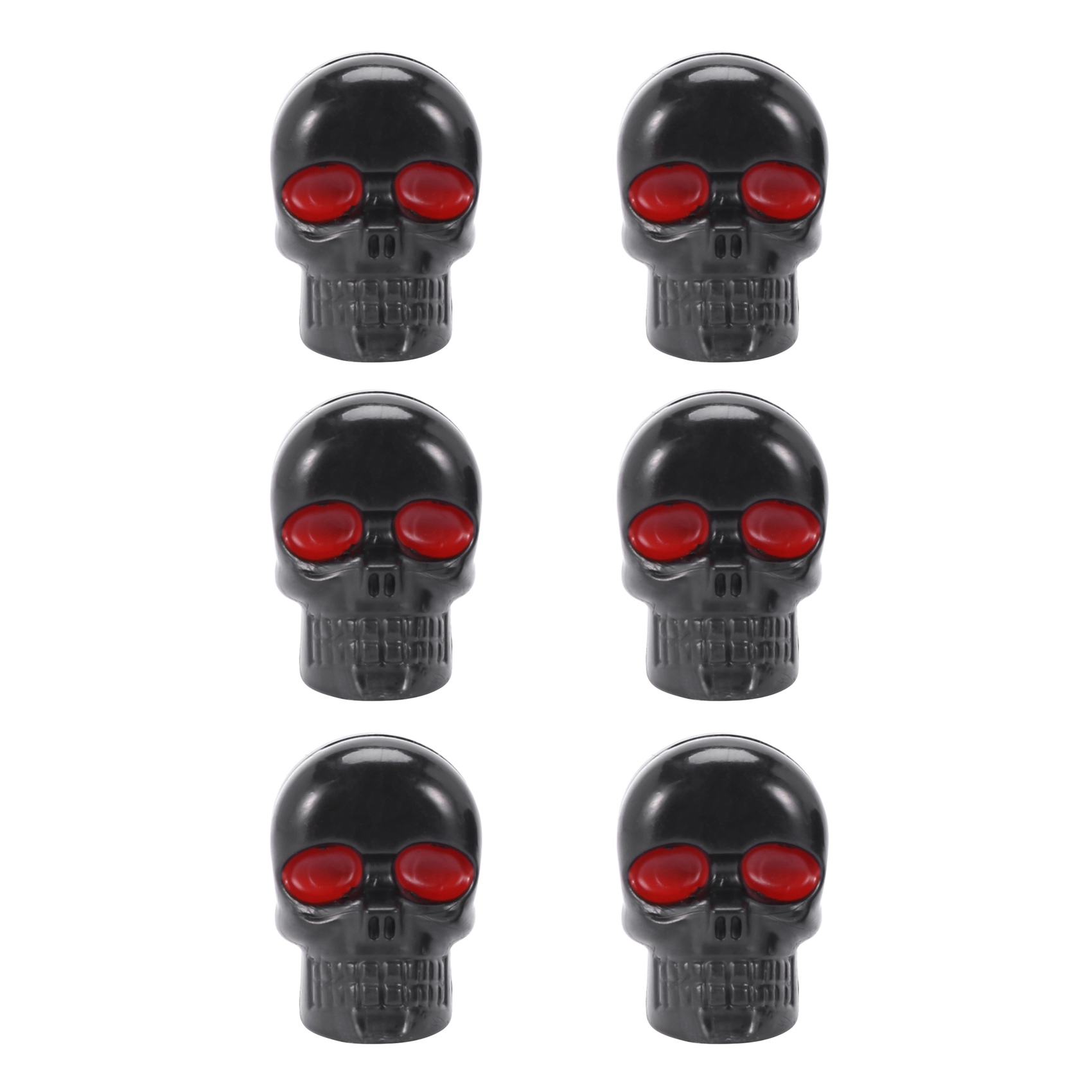 ARELENE 3 Pair Motorcycle Skull Number Plate Frame Screws Fitting Screw Black