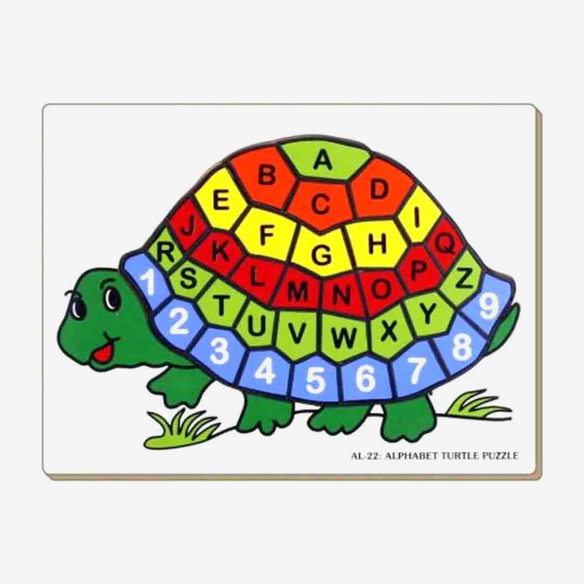 Little Genius Wooden Alphabet Turtle Puzzle AL-22