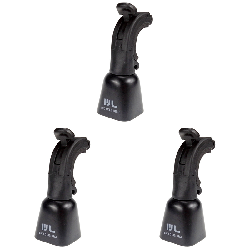 3X Outdoor Bicycle Bell Bike Bell Horn Bicycle Accessories for Mountain Balance Bike Black
