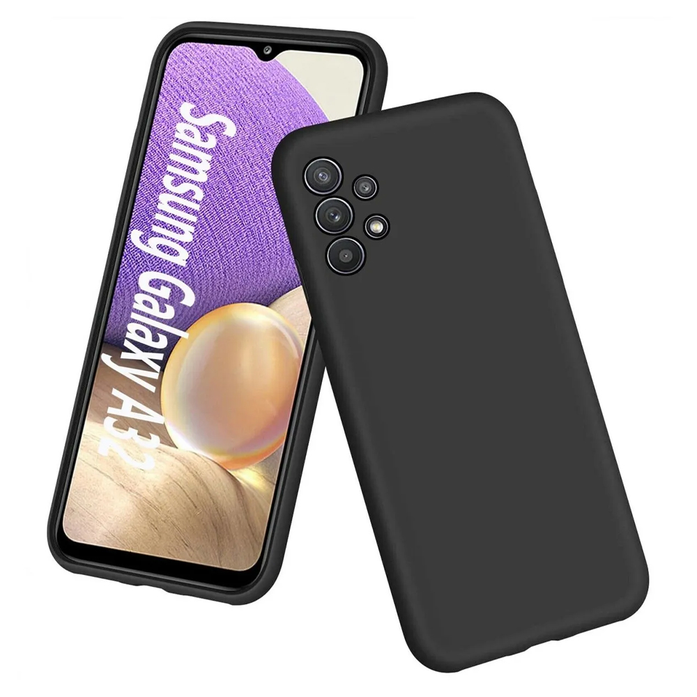 Silicone Case for Samsung Galaxy A32 4G - Camera Protective Flexible Phone Back Cover