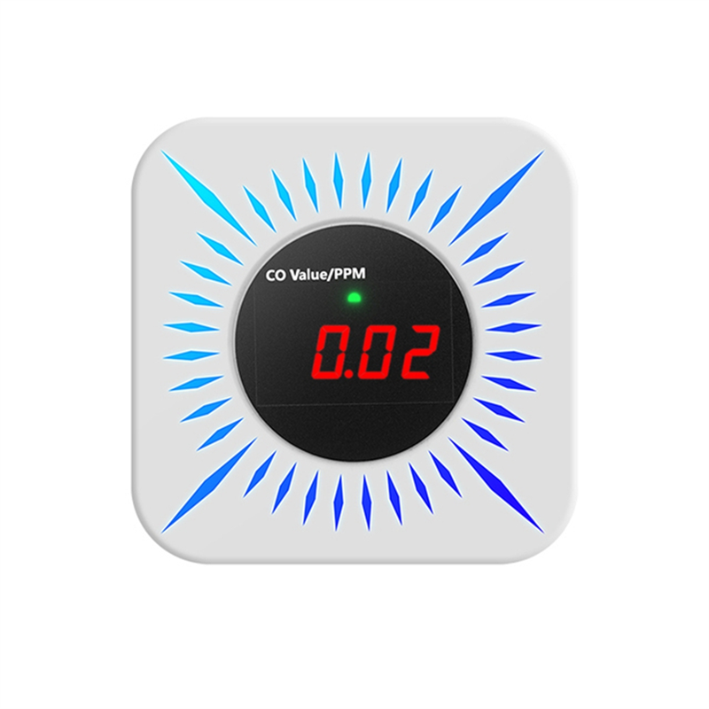 Tuya Smart WiFi Zigbee Gas Carbon Monoxide Detector Multifunctional Alarm 80DB Alarm APP Wireless Control(A)