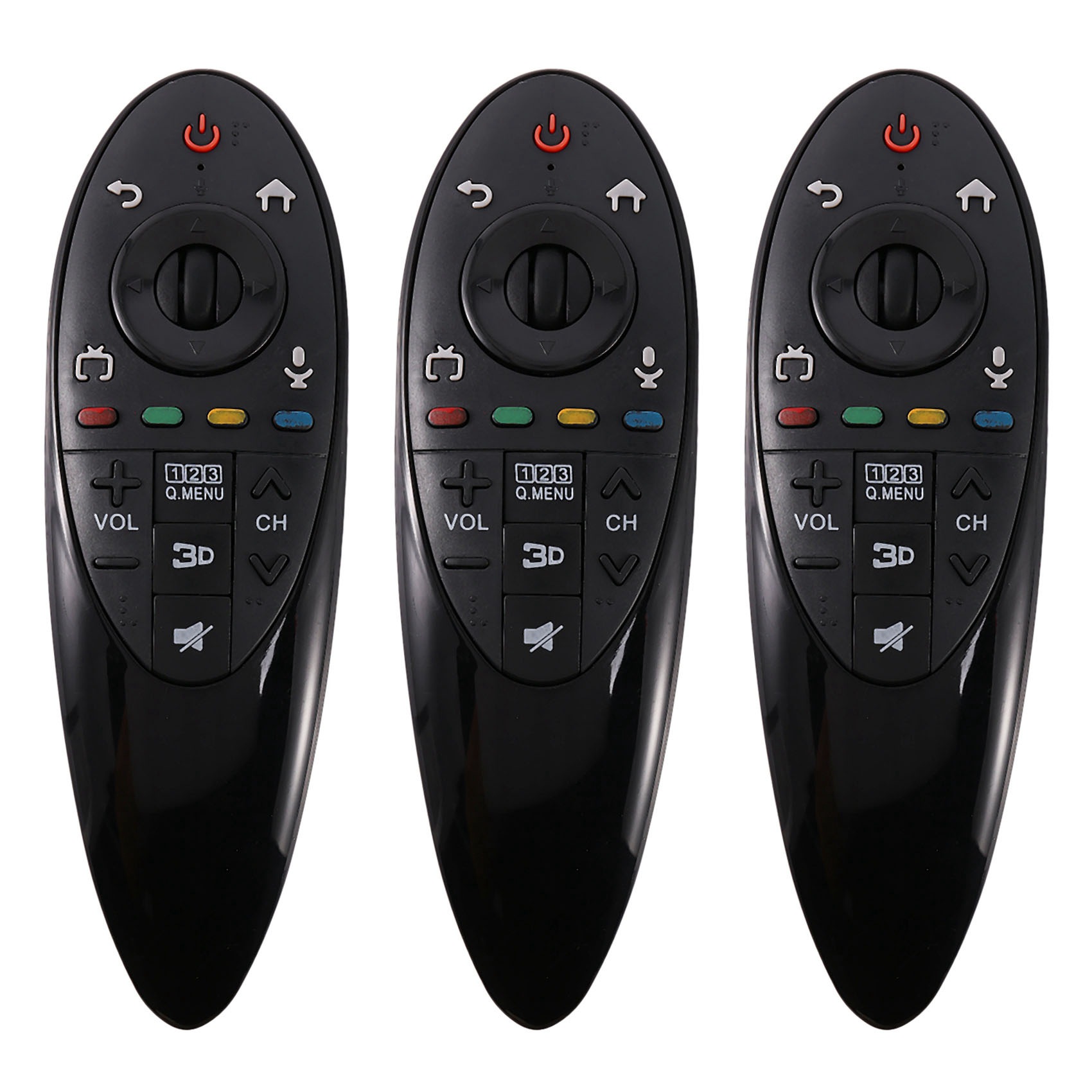 Kqueebee 3X Dynamic Smart 3D TV Remote Control for 3D Replace TV Remote Control
