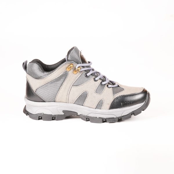 Run Shoes Grey Lace-up Hiking Boots for Men (2282)