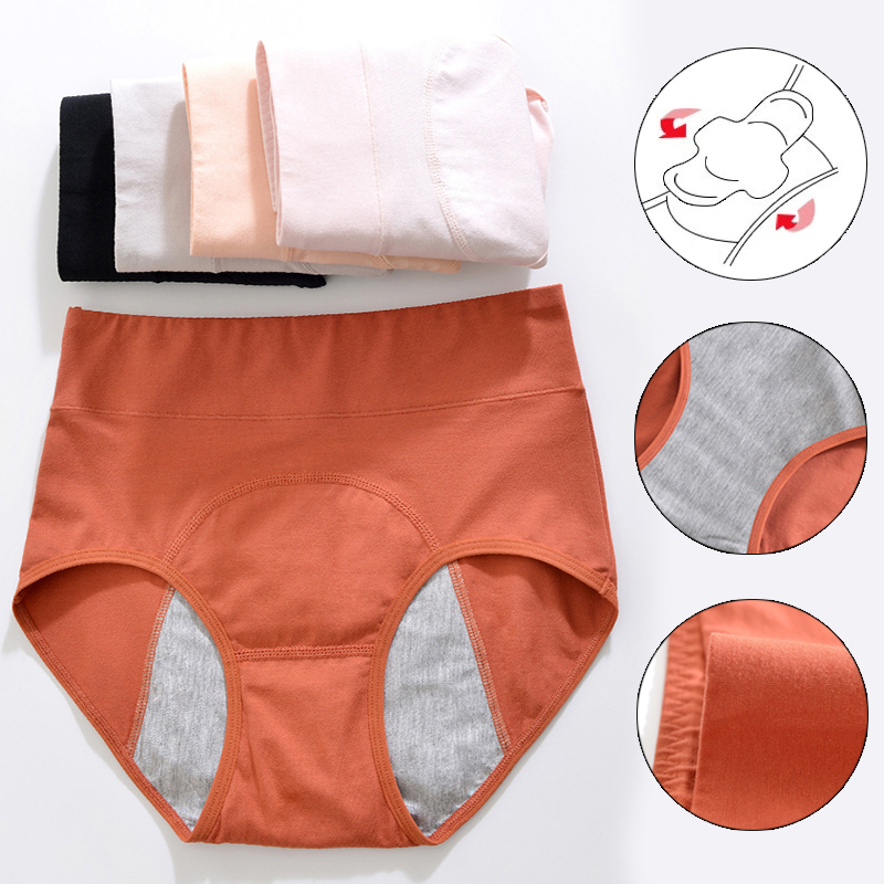 Portable 1pc Menstruelle Bragas High Waist Culotte For Menstruation Cotton Femme Culottes Leakproof