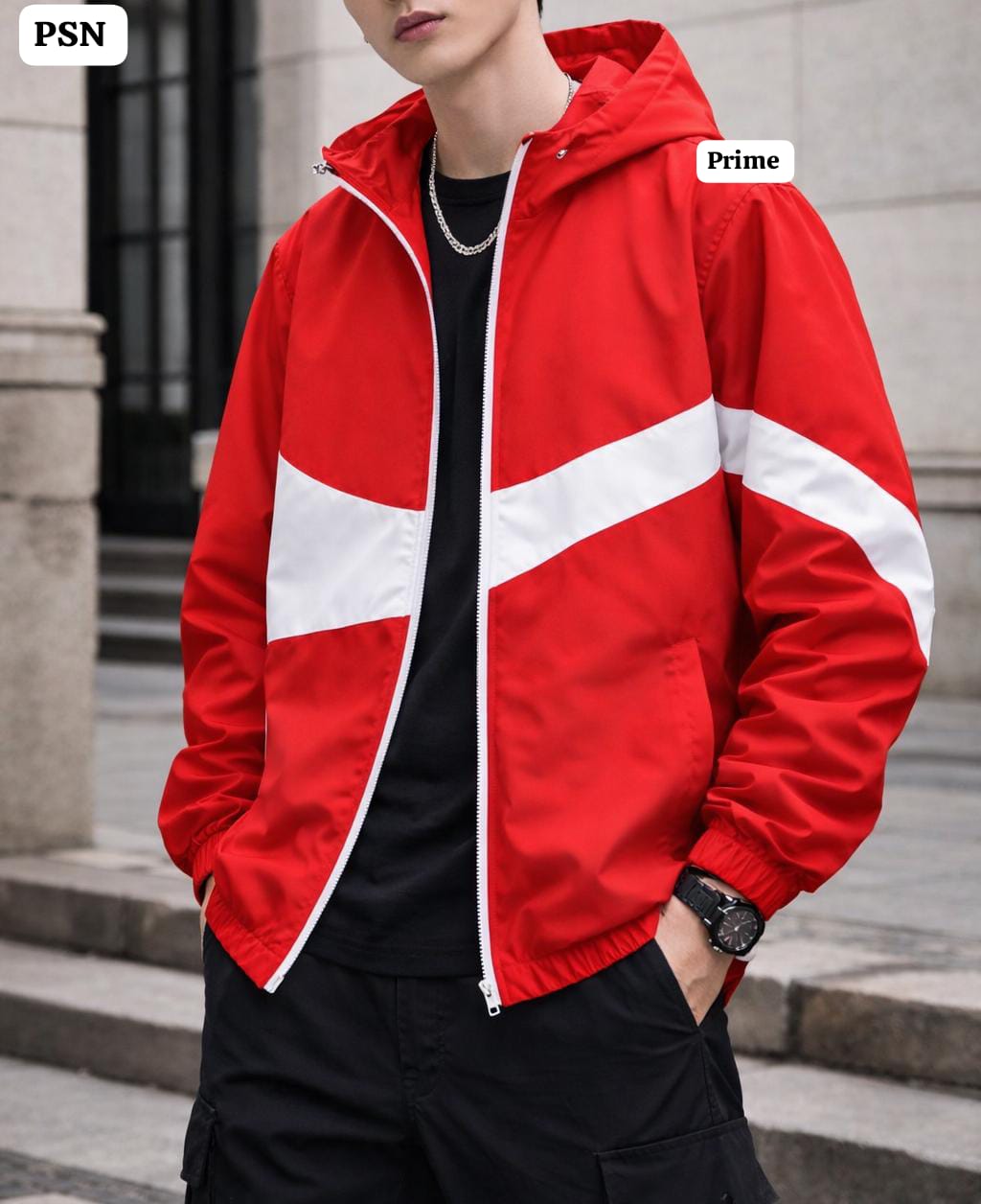 Men’s Lightweight Dustproof Summer Jacket - Windproof Biker Windcheater | Thin Sports Jacket with Front Utility Pocket | Casual Outdoor Wear