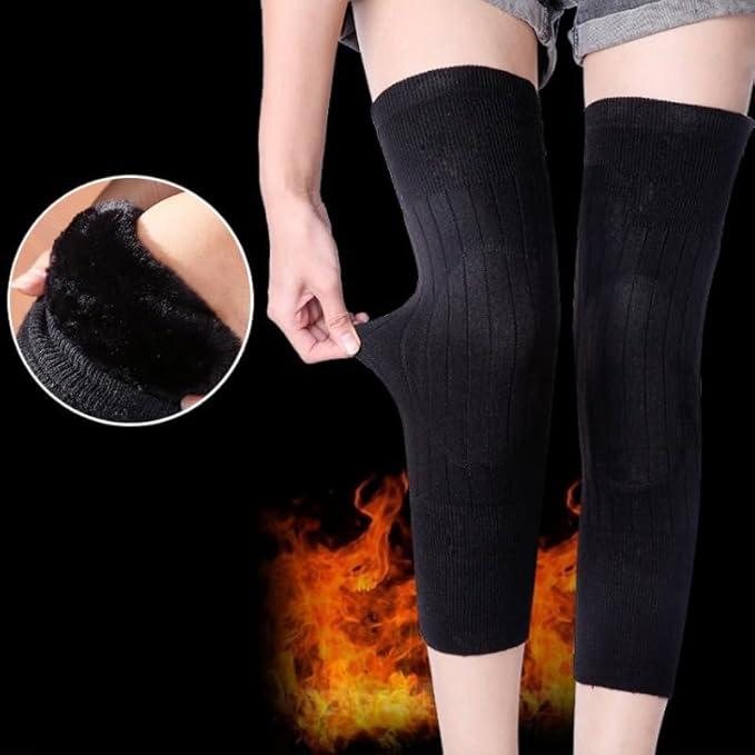 Winter Woolen Leg Warmer Knee | Woolen Knee Cap | Knee Warmer with Fur Inside