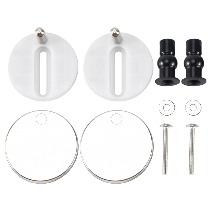 NAMUNY 2pcs New Sets Toilet Seat Screws Top Fix Hinge Pack Repair Tool Replacement