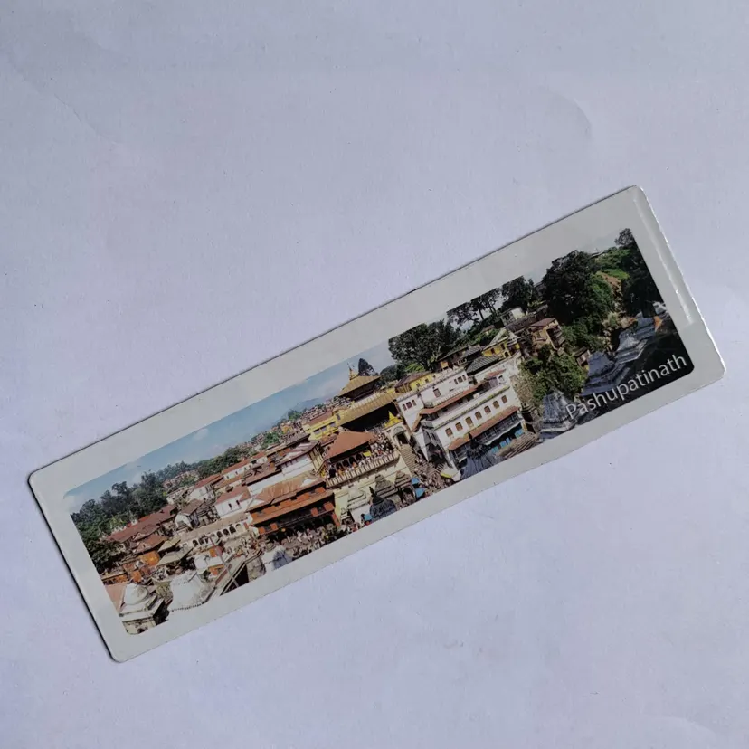 Fridge Magnet with Pashupatinath Panorama (14cm)
