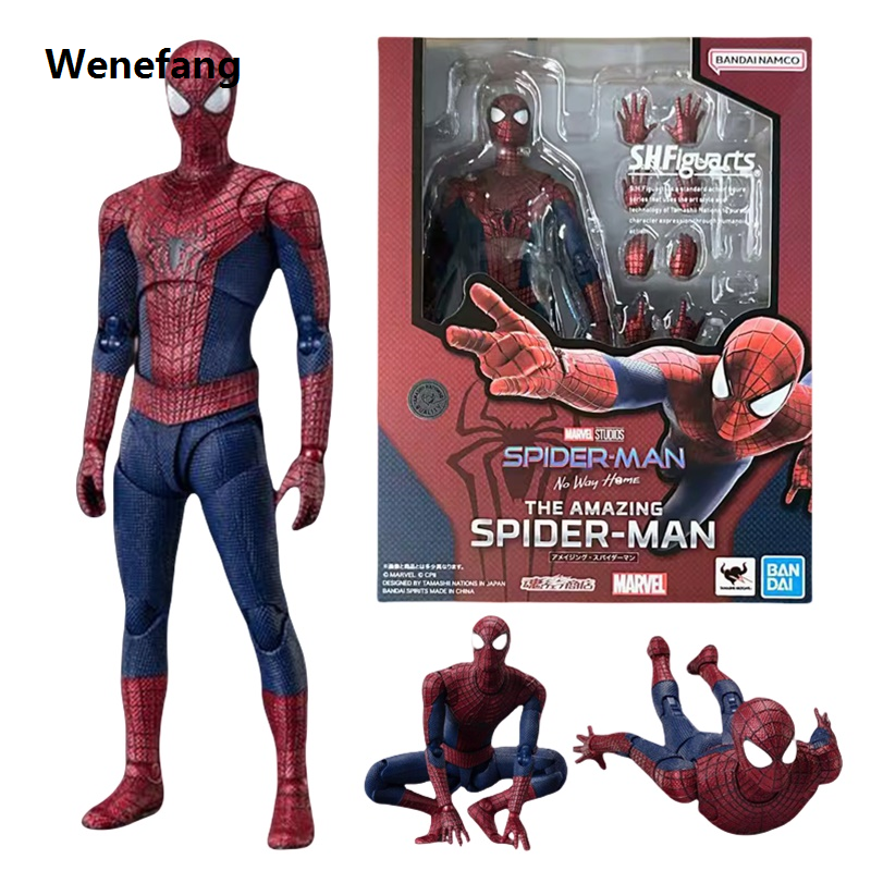 Wenefang BANDAI Spider-Man Figure Toys S.h.figuarts The Amazing Hot Selling Spider Man Figurines Hot Toys For Boys Gift