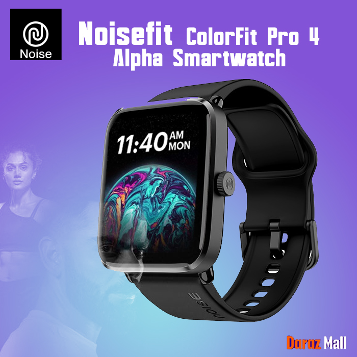 Linman Noise Colorfit Pro 4 Alpha Smartwatch 1.78| AMOLED DiNew style splay, Digital Crown, Instacharge, Gesture Control, AOD