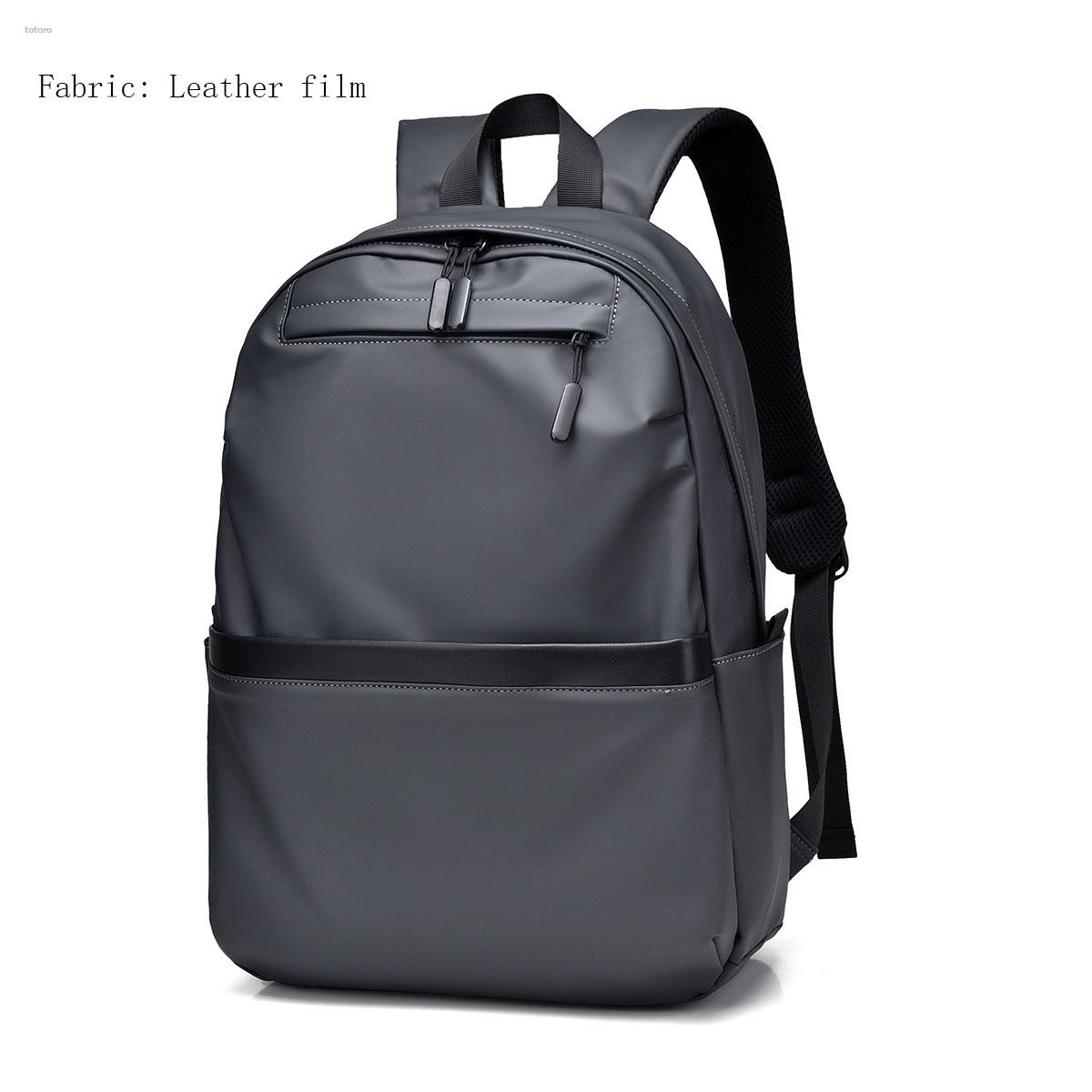 NEW totoro LaoXzhongX New Style Men's Business Backpack Nylon Solid Color 2025 Large Capacity Student Schoolbag Travel Backpack on Sale
