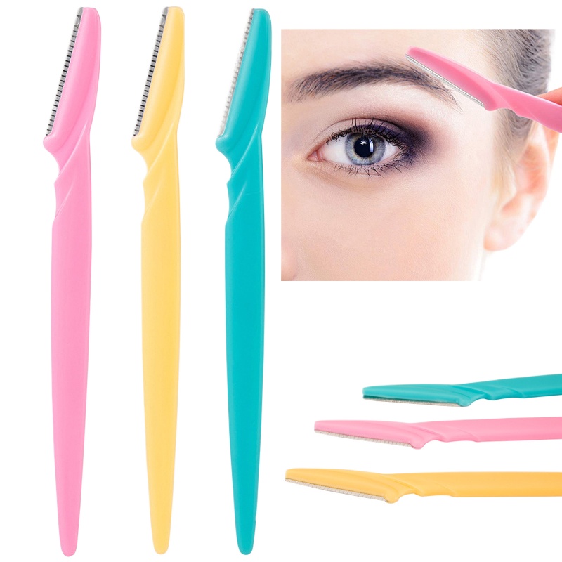 Stainless Eyebrow Razor for Face, Neck and Eyebrows 3pc Set