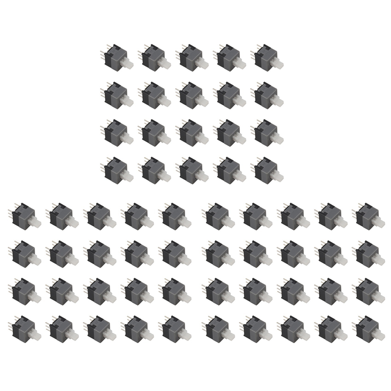 fasdaga 6 Pin DPDT Latching Tact Tactile Push Button Pushbutton Switch 60 Pcs