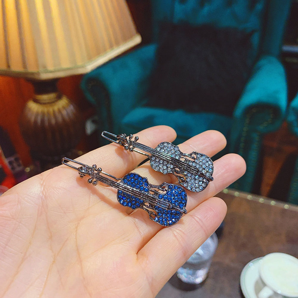 Delicate Fashion Cute Girls Sweet Violin Hair Clip Hair Accessories Hairpin Barrette