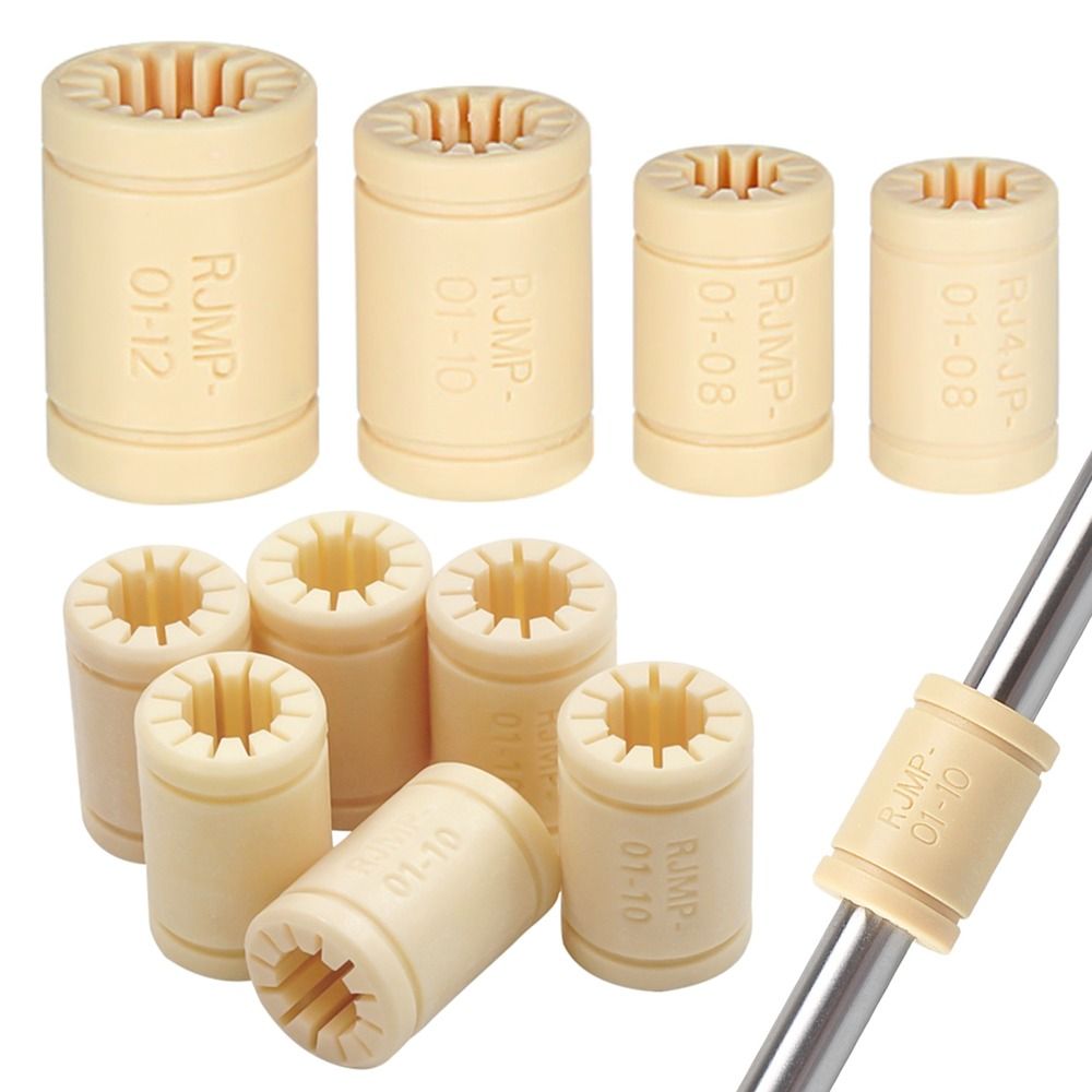 1PC Durable RJMP-01 RJ4JP-01 RJMP-01-10 Linear Bearing DIY Plastic Bearing Shaft Solid Dustproof Bushing Polymer 3D Printer Parts