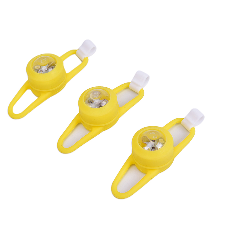 Colorful Bicycle Small Yellow LED Ring lights Bicycle Bell Road Bike Accessories CF8