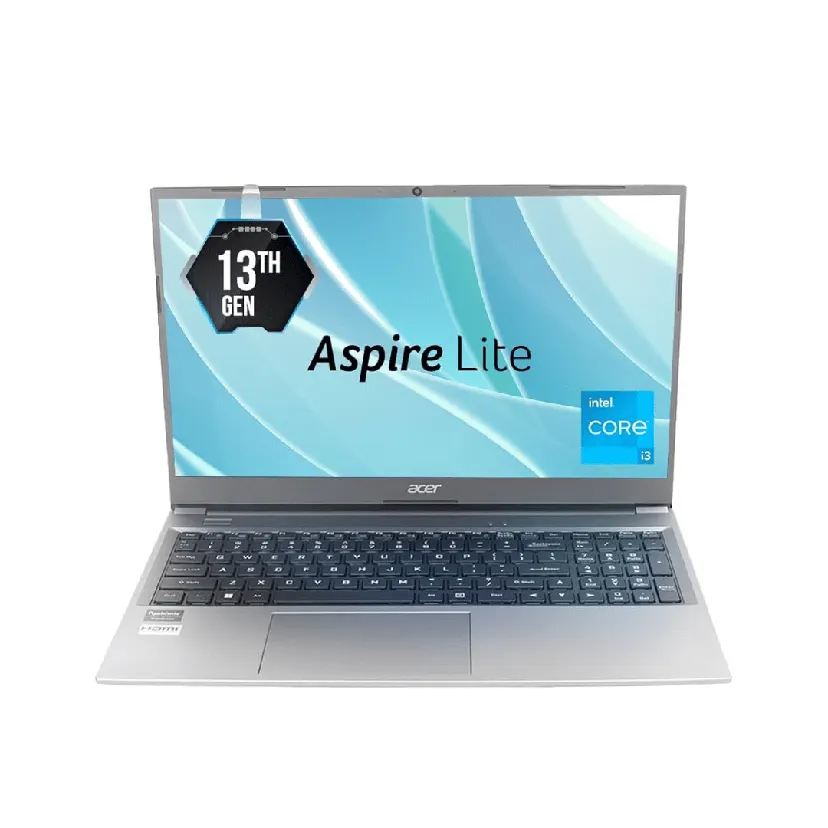 Acer Aspire Lite AL15-53 intel i3 1305U (13th Gen) - 8GB RAM - 512GB NVMe SSD - 15.6″ FHD (1920x1080) Display - Intel Integrated Graphics - Windows 11 Home - Steel Gray