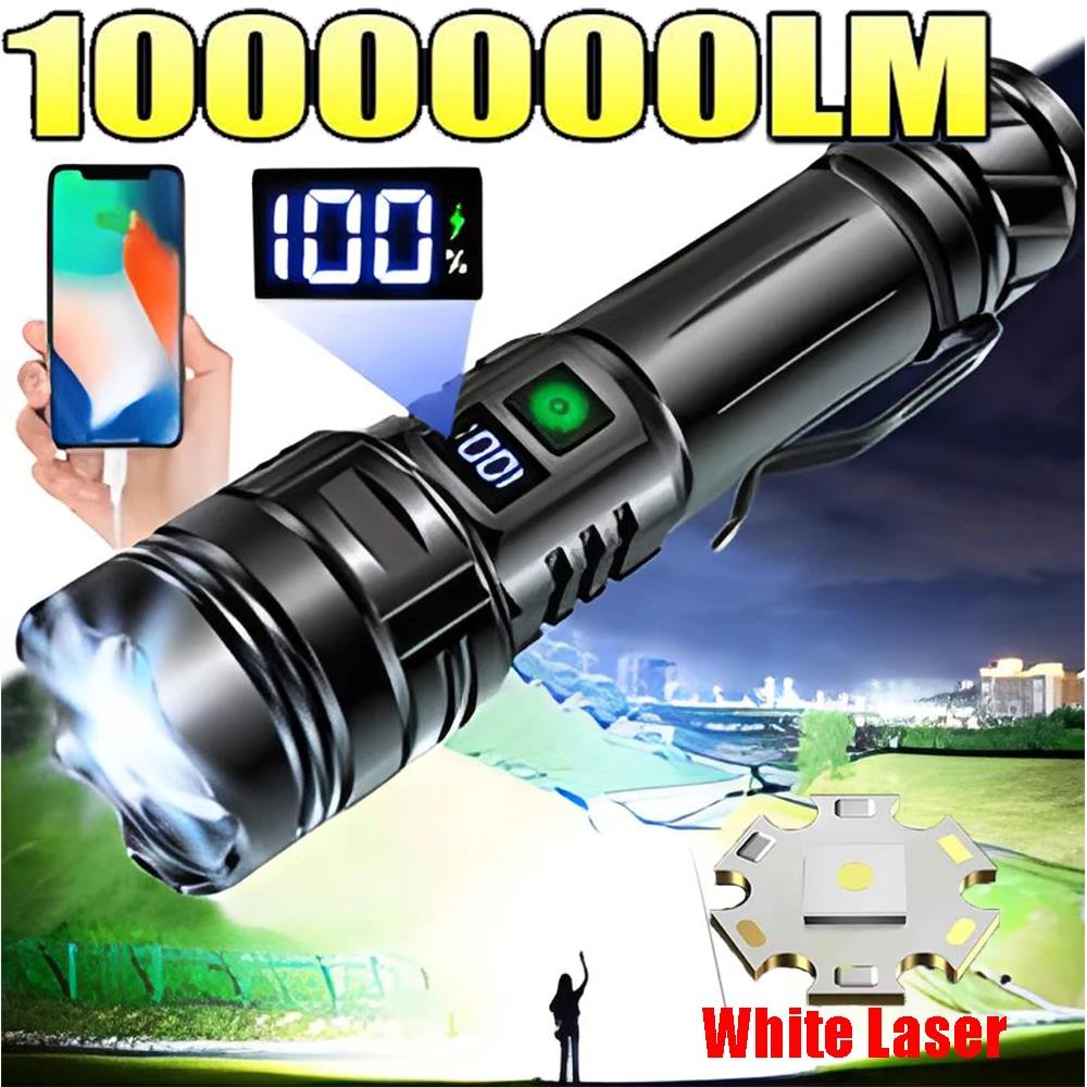 Fifty percent discount Powerful LED Flashlight Super Bright Rechargeable Portable Ultra Power Torch lamp Outdoor Emergency Camping Lantern