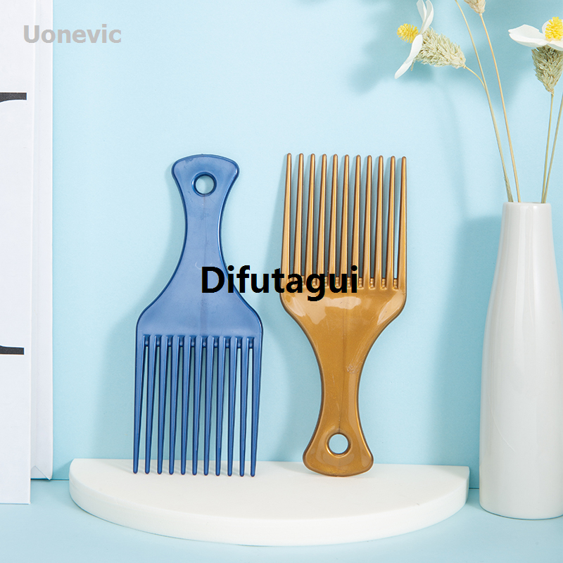 Difutagui 1 piece of professional men's oil head comb, suitable for New Bargain price wide-toothed combs, detangling combs for household use.
