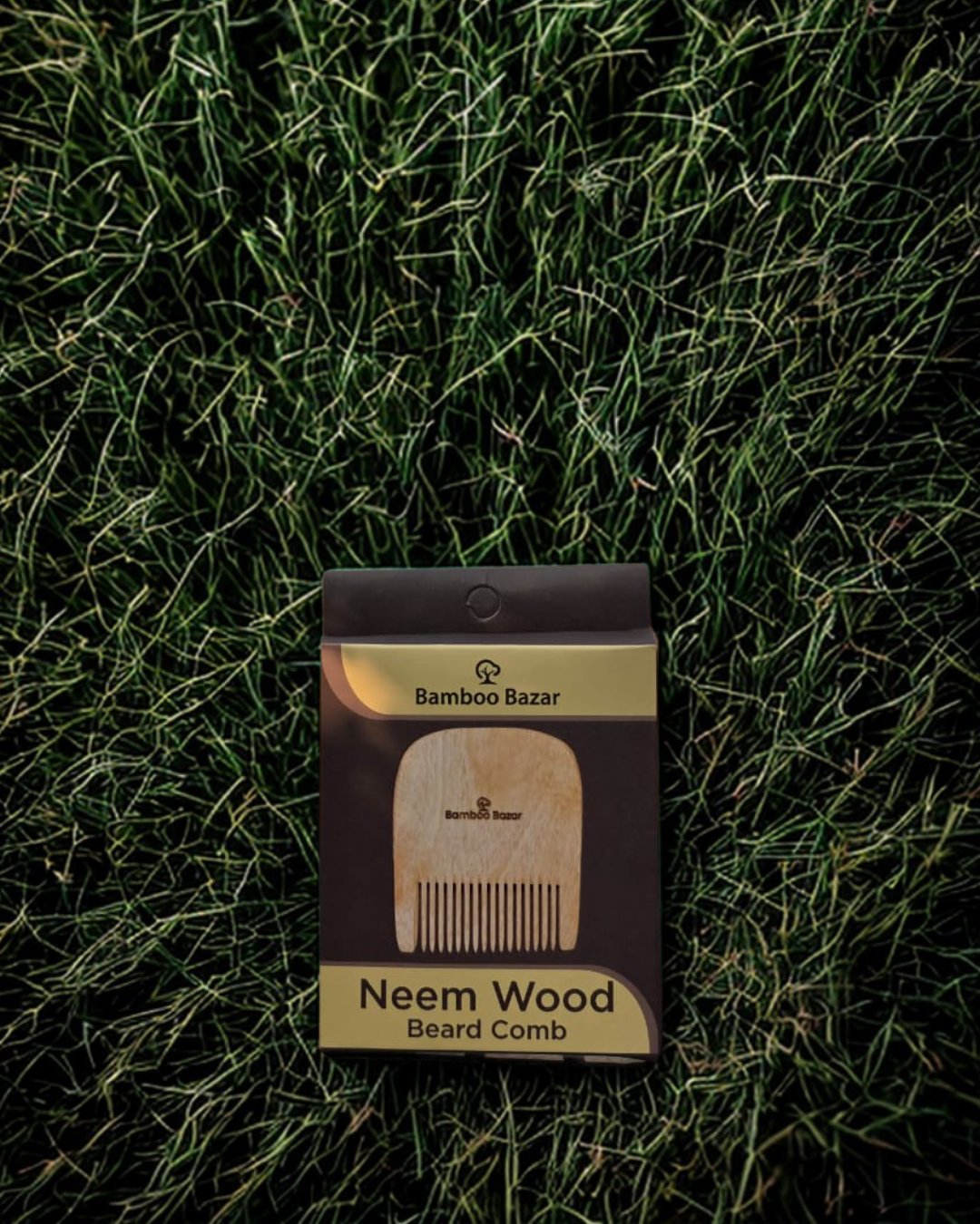 Neem Wood Beard u-shaped Comb