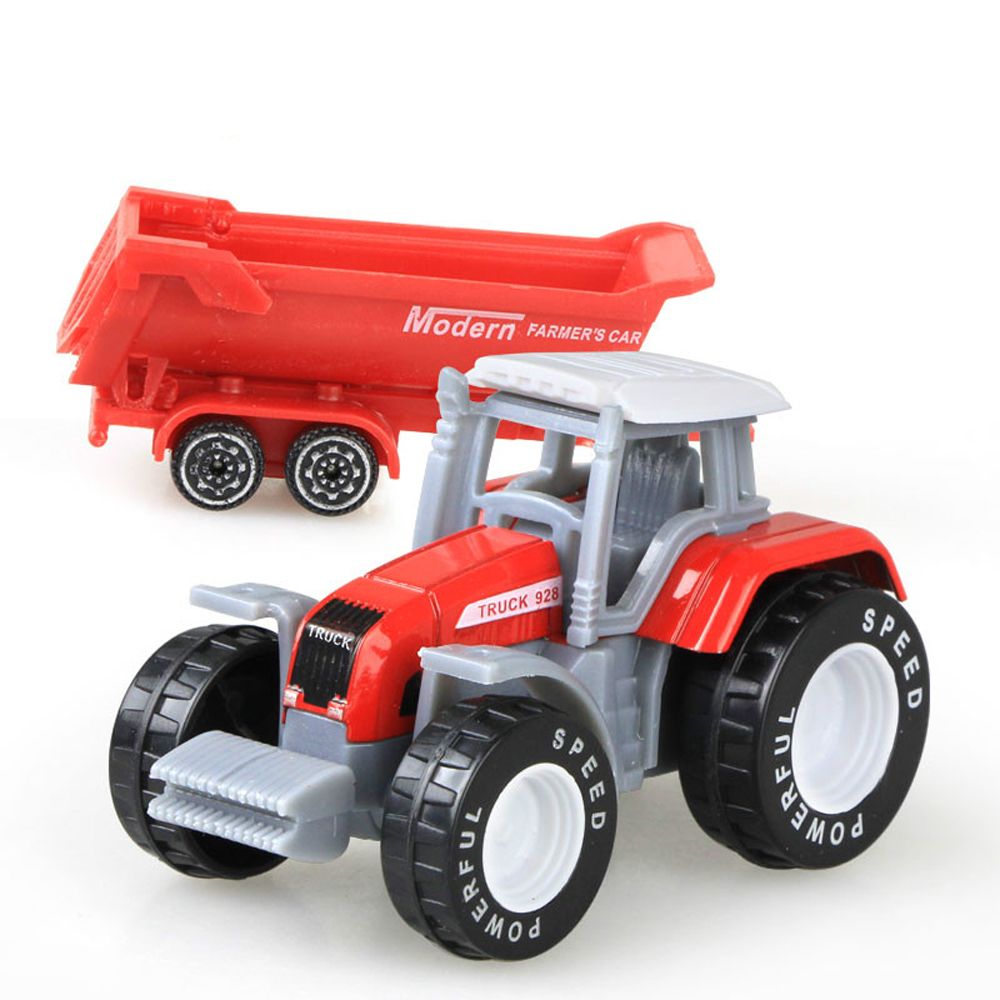 1pc ABS plastic Alloy Bulldozer Models Tractor Dump Truck Engineering Car Model Model Car Tractor Farmer Vehicle