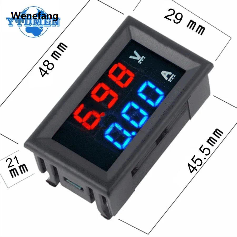 Wenefang 1PCS LED Display Module DSN-VC288 DC 100V 10A 50A 100A Voltmeter New Ammeter LED Amp Dual Digital Volt Meter Home Use Tool