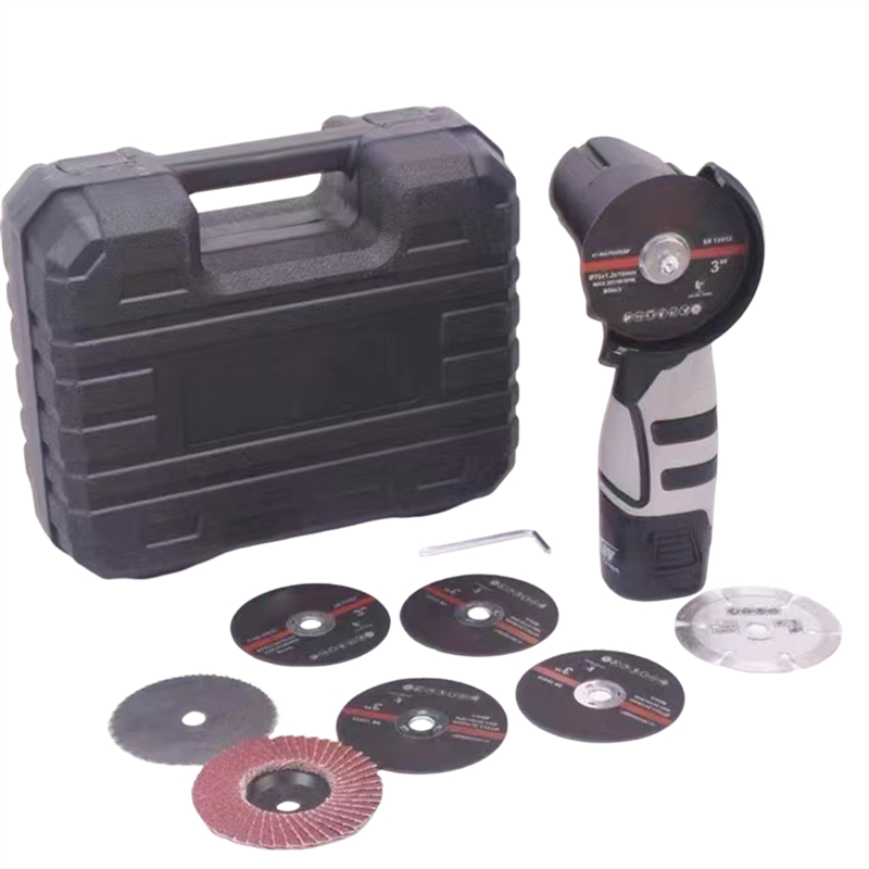 Electric Cordless 16.8V Angle Grinder 6500r/Min Lithium Battery Mini Grinding& Polishing Machine Diamond Cutting EU Plug