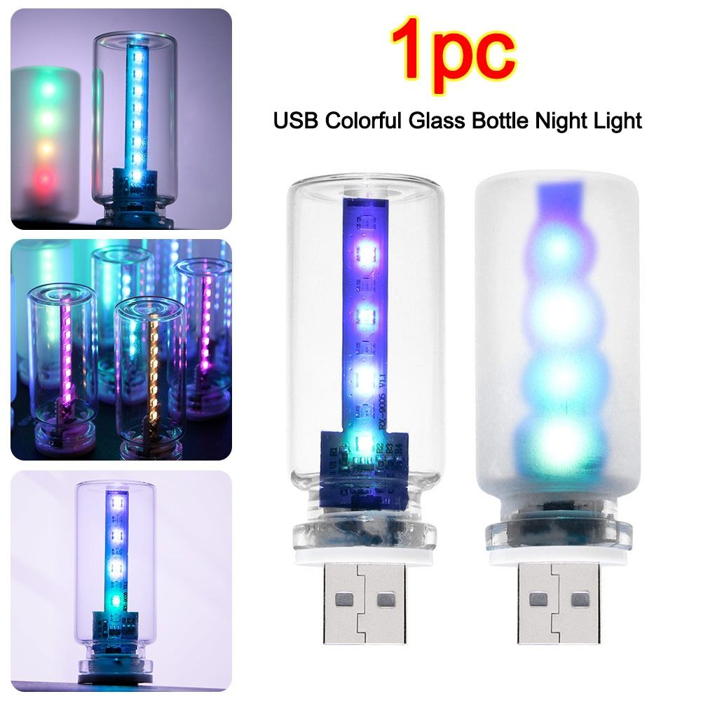 NEW DC 5V Mood Light Touch Activated Colorful Night Light Adjustable Atmosphere LED Car Decor