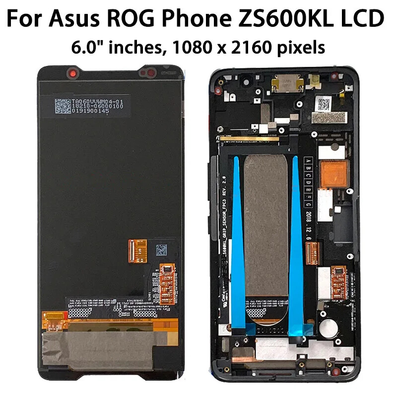 HOT Super AMOLED Series Screen LCD For ASUS ROG Phone 1 2 3 5 5S 5S Pro 5 Pro 6 6 Pro 7 7 Ultimate LCD Touch Screen Digitizer Assemb