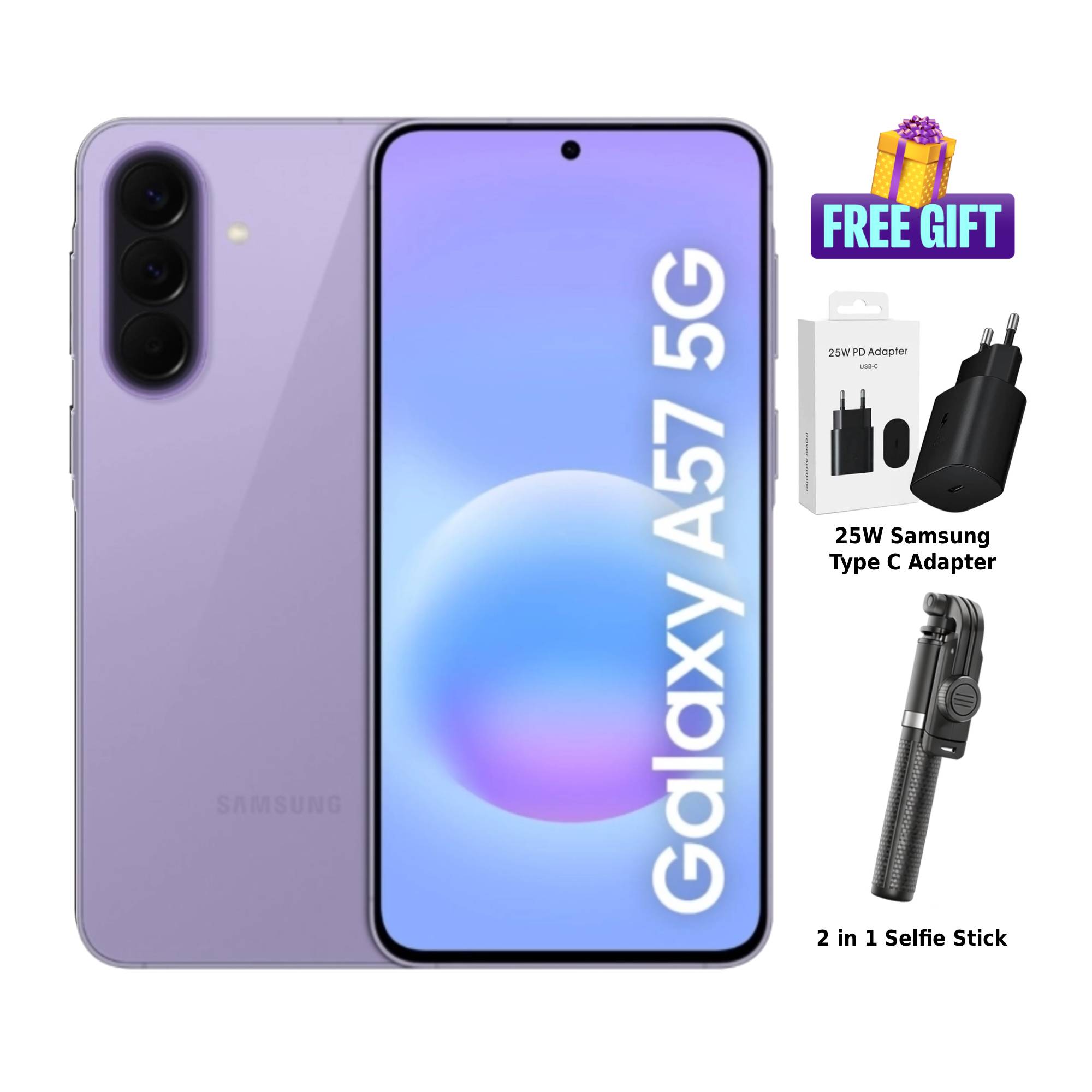 Samsung Galaxy A57 5G (8GB/256GB) | 6.7" Super AMOLED+ Display | Exynos 1680 | 5000mAh Battery | 45W Fast Charging
