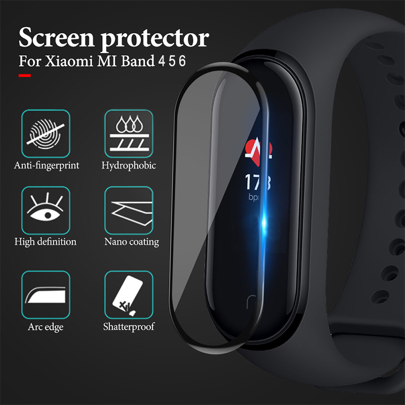 Ceramic Screen Protector TEMPER GLASS For xiaomi Mi Band 4 Soft TEMPER GLASS