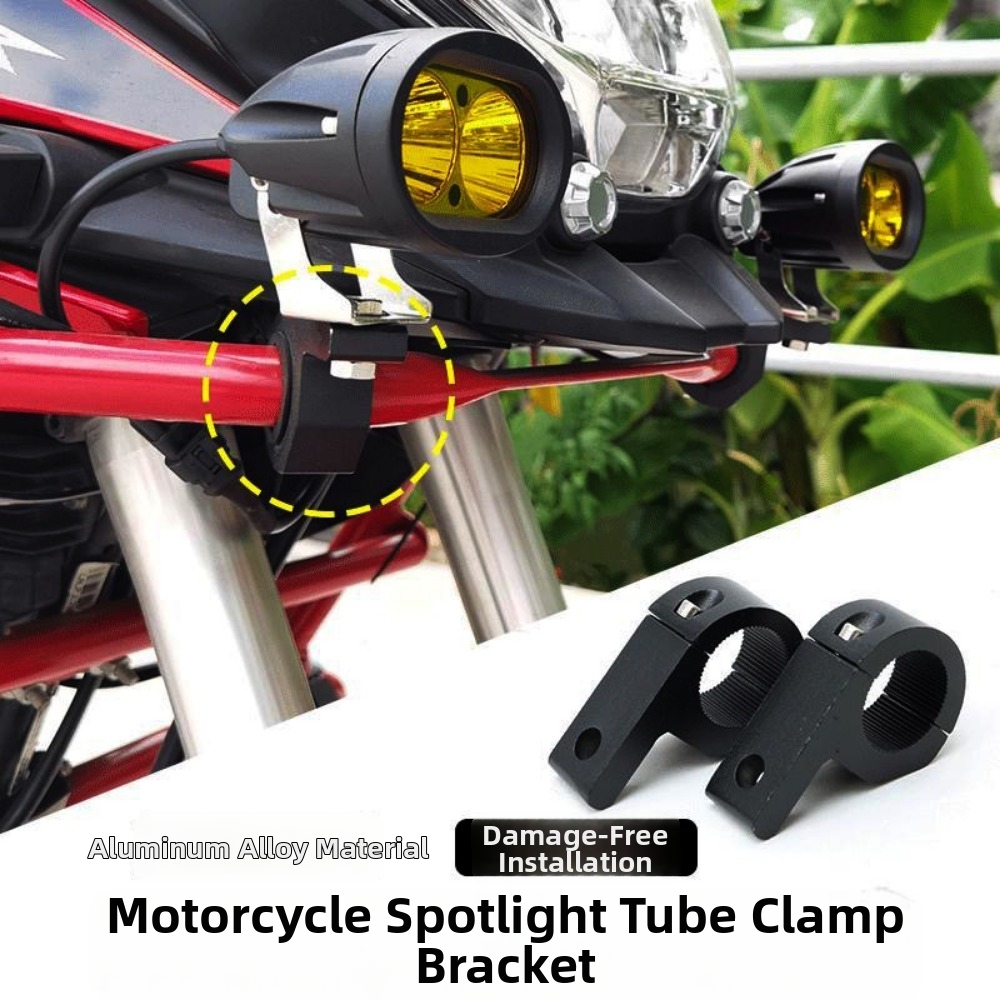 High Quality Aluminum Alloy Motorcycle LED Light Mounting Bracket Universal Adjustable Shock Absorber LED Light Frame
