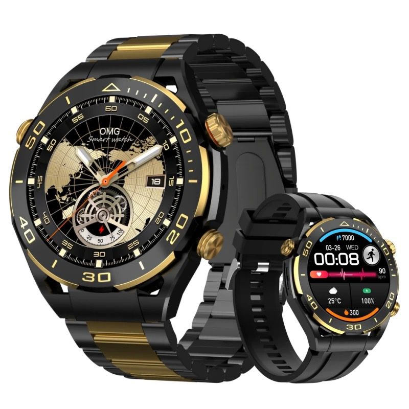 Luxury S30 Max Gold Watch for Men Smart Business Smart Watch 1.53inch NFC Waterproof Wearable Devices
