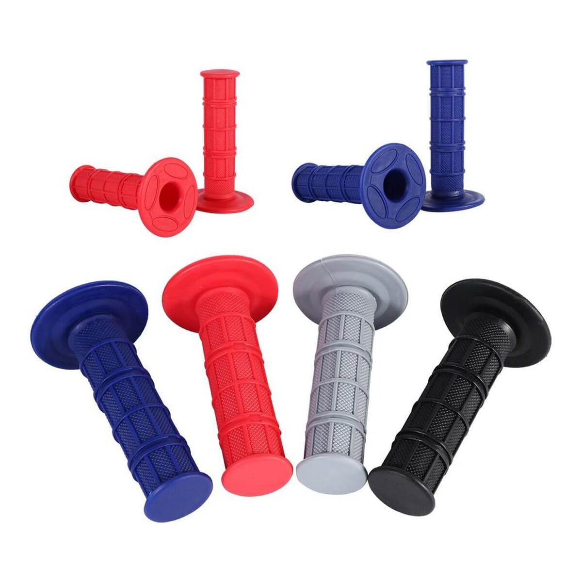 Pro Taper Handlebar Grip Set For Scooters, Bikes, & Dirt Bikes Blue Black Red By Trendwave