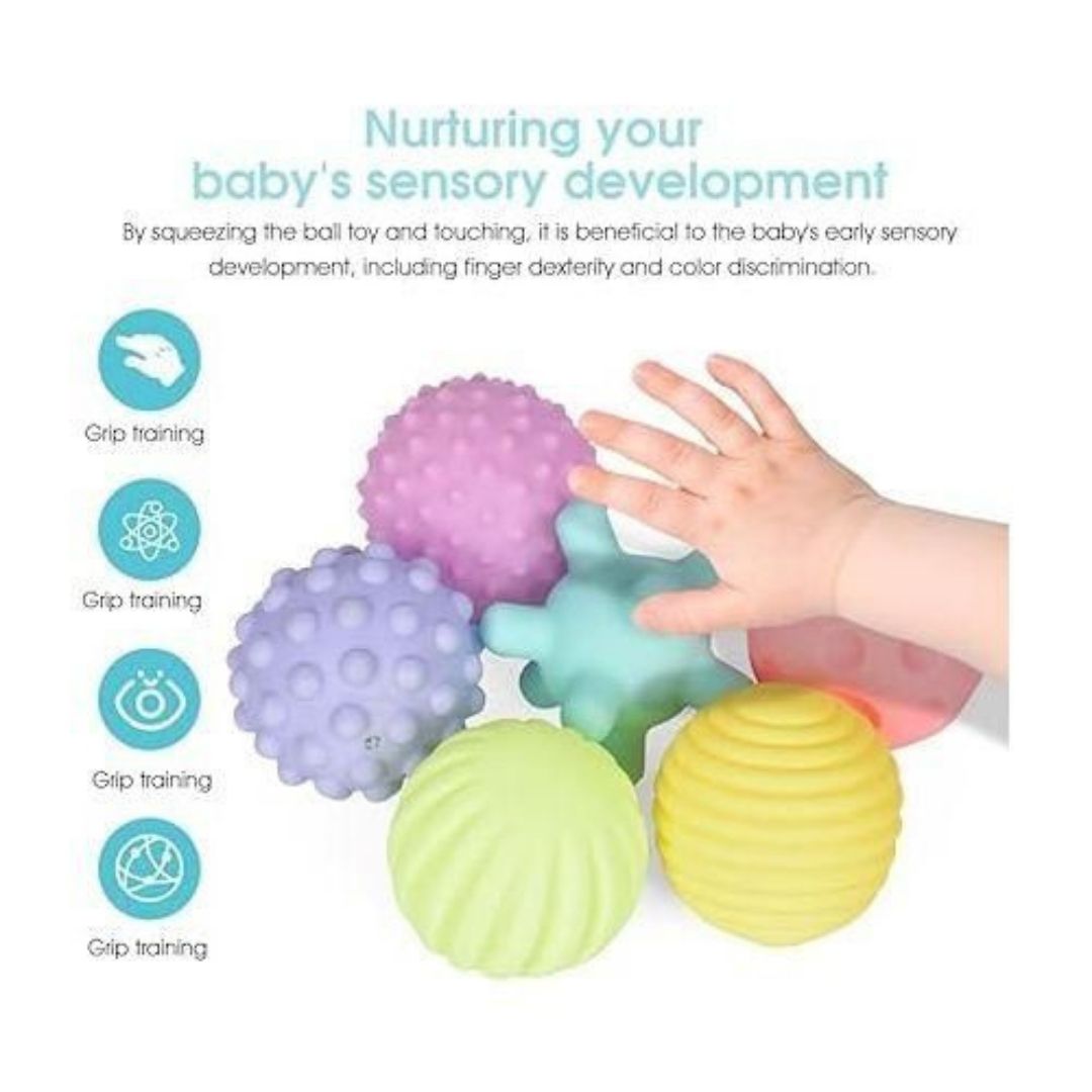 Kids’ Sensory Ball Pack - 6 Fun Balls for Touch, Grip & Exploration