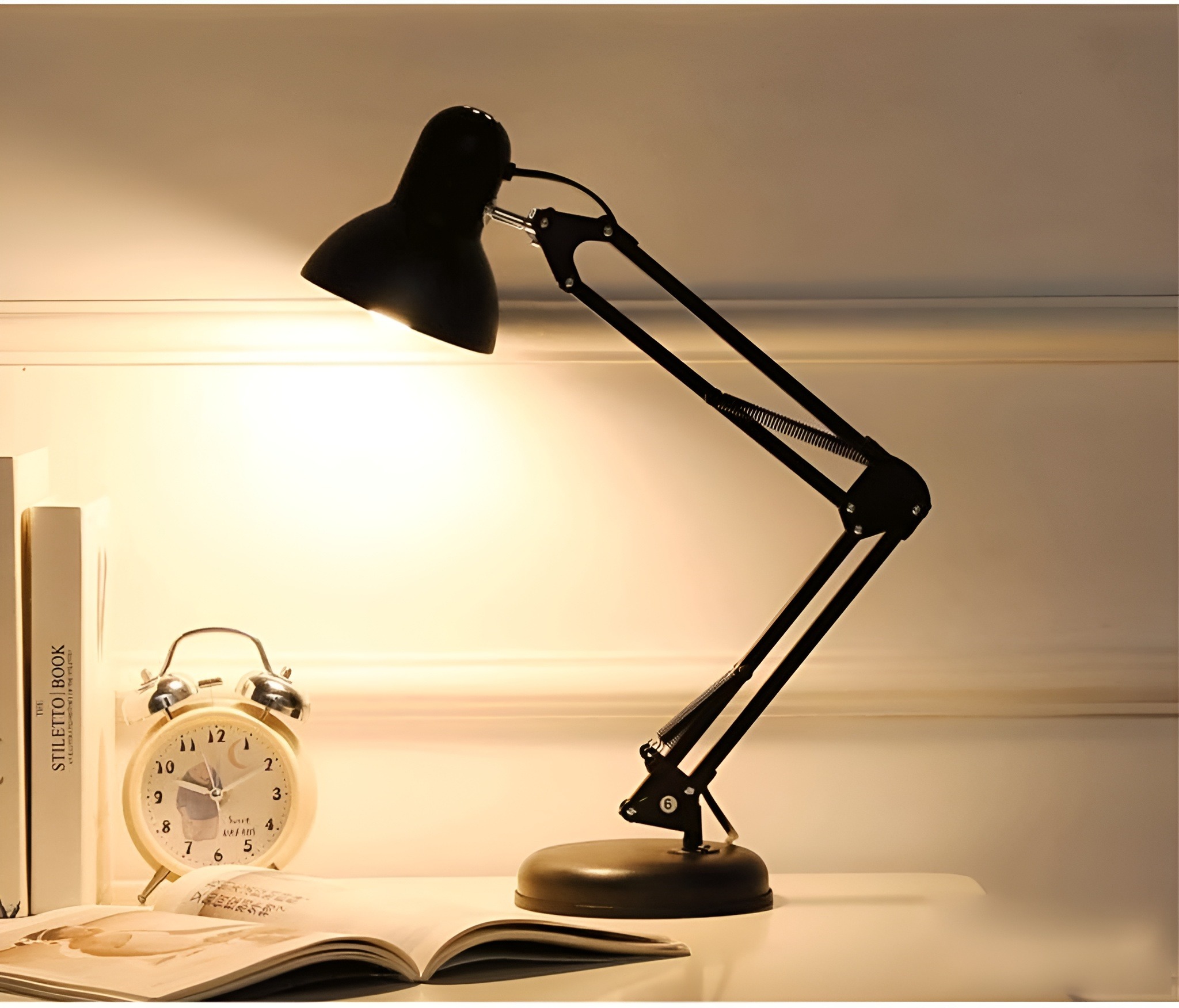 Table Lamp Stand Adjustable | Study Lamp | Nightstand Bedside Light Night Light