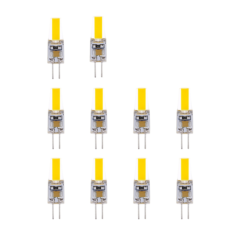 10PCS Mini G4 LED COB Lamp 3W Bulb Candle Lights AC220V Cold White