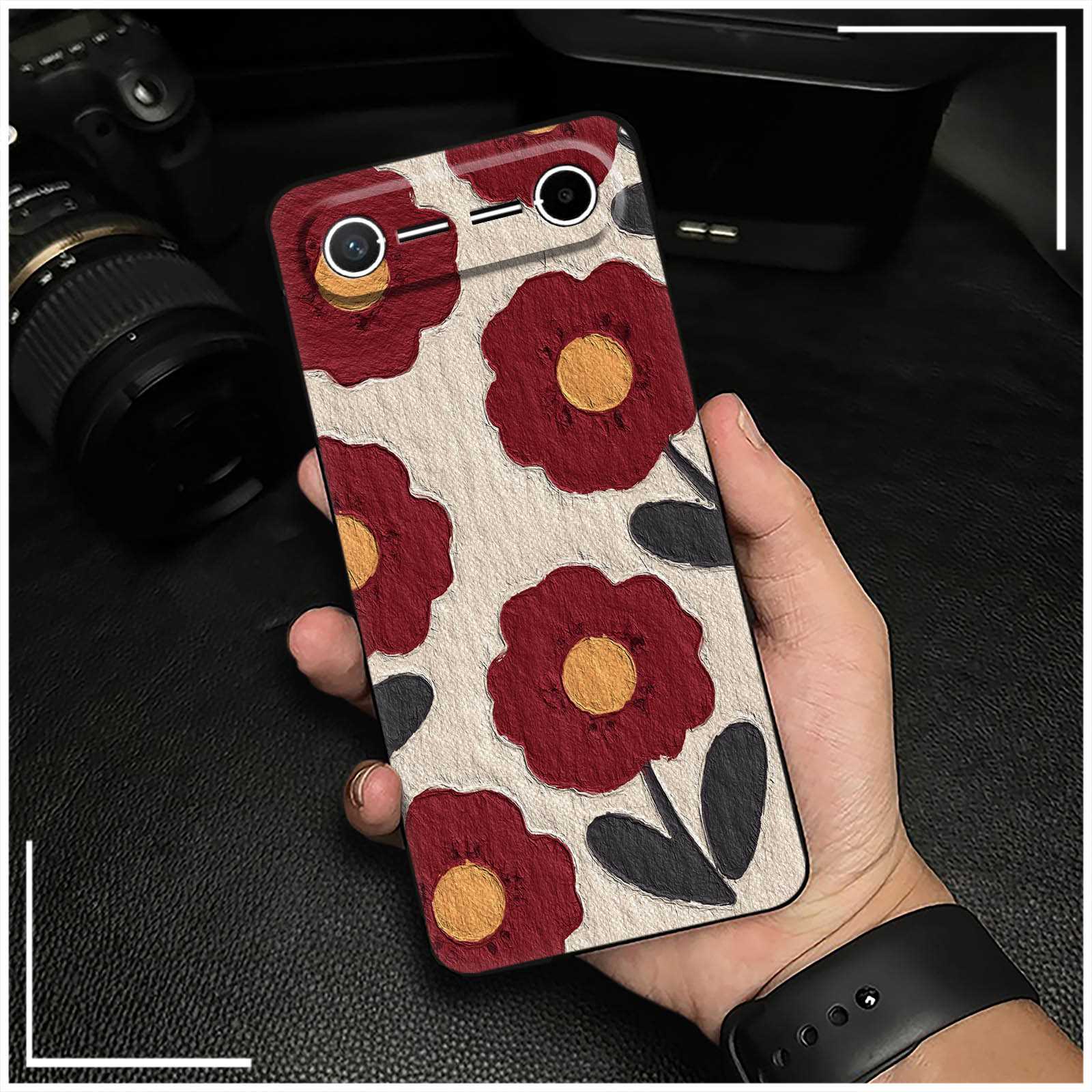 Fashion Design Cute Phone Case For Tecno Spark40 5G/KM7 Graffiti TPU Full wrap Durable flower Shockproof Protective