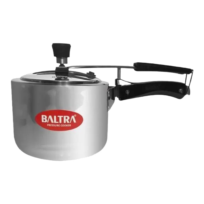 BALTRA Triva Stainless Steel Induction Compatible Pressure Cooker 2 LTR, silver (BTP-222)