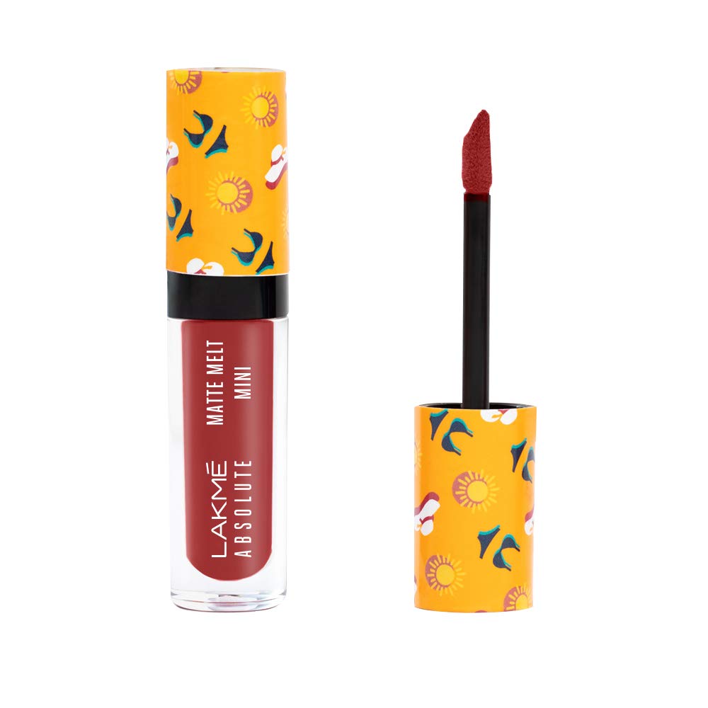 Lakme Absolute Matte Melt Mini Liquid Lip Color Red Boots - 2.4ml