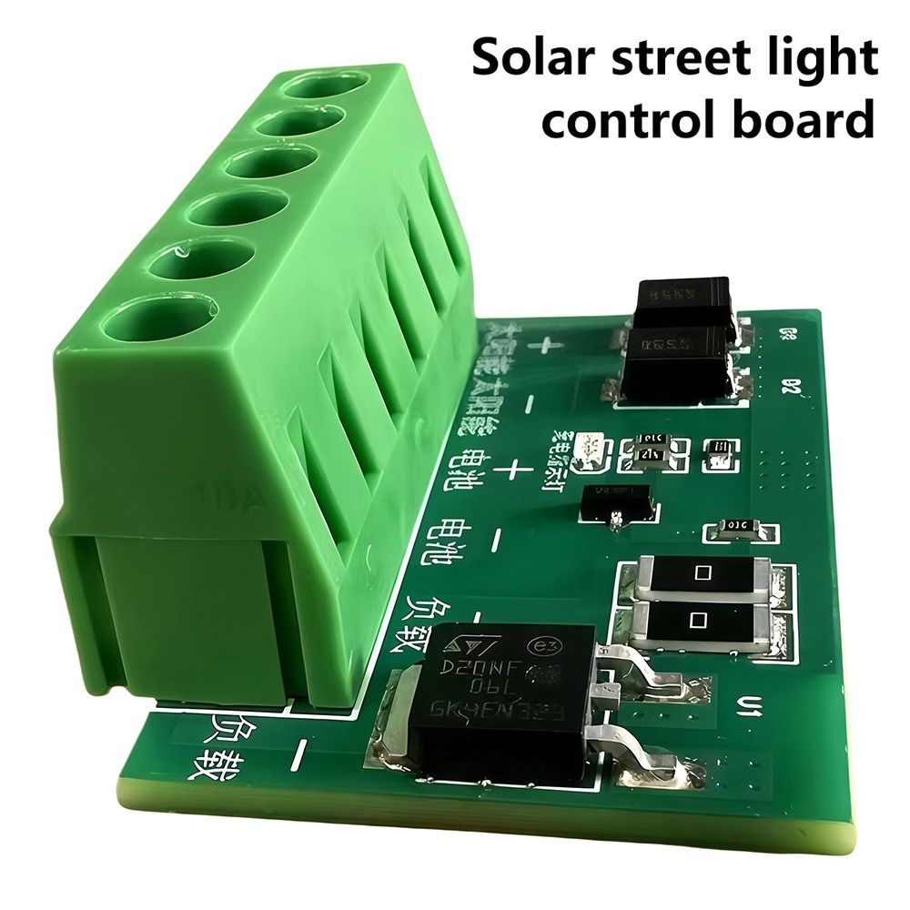 1Pcs New DC 6-45V Control Circuit Board Fully Automatic Auto On Off Solar Street Light Board 10A LED Controller Board