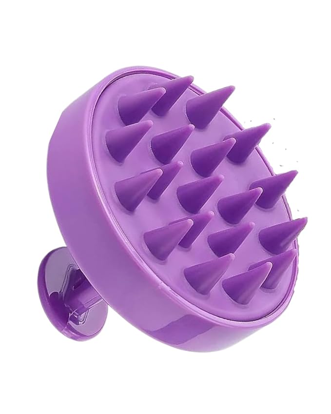 RINSE AND RELAX Scalp Massager Brush - Soft Silicone Bristles for Hair Growth & Dandruff Removal - Wet & Dry Use for Men, Women, & Pets (Multi Color)