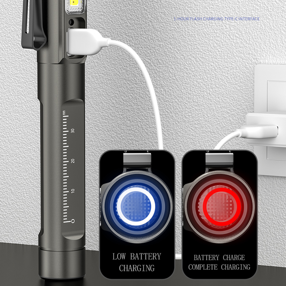 High Quality Portable Emergency Medical Pen Light Aluminum Alloy First Aid Work Inspection Flashlight Rechargeable for Doctor Nurse Diagnosis