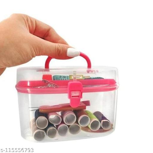 IS BB Mini Portable Sewing Kit - Craft 8 Tools Supplies Mini Box Enhanced Needles Cross Stitch Assorted Threads Basic Suitable For Home Travel And Emergency Use