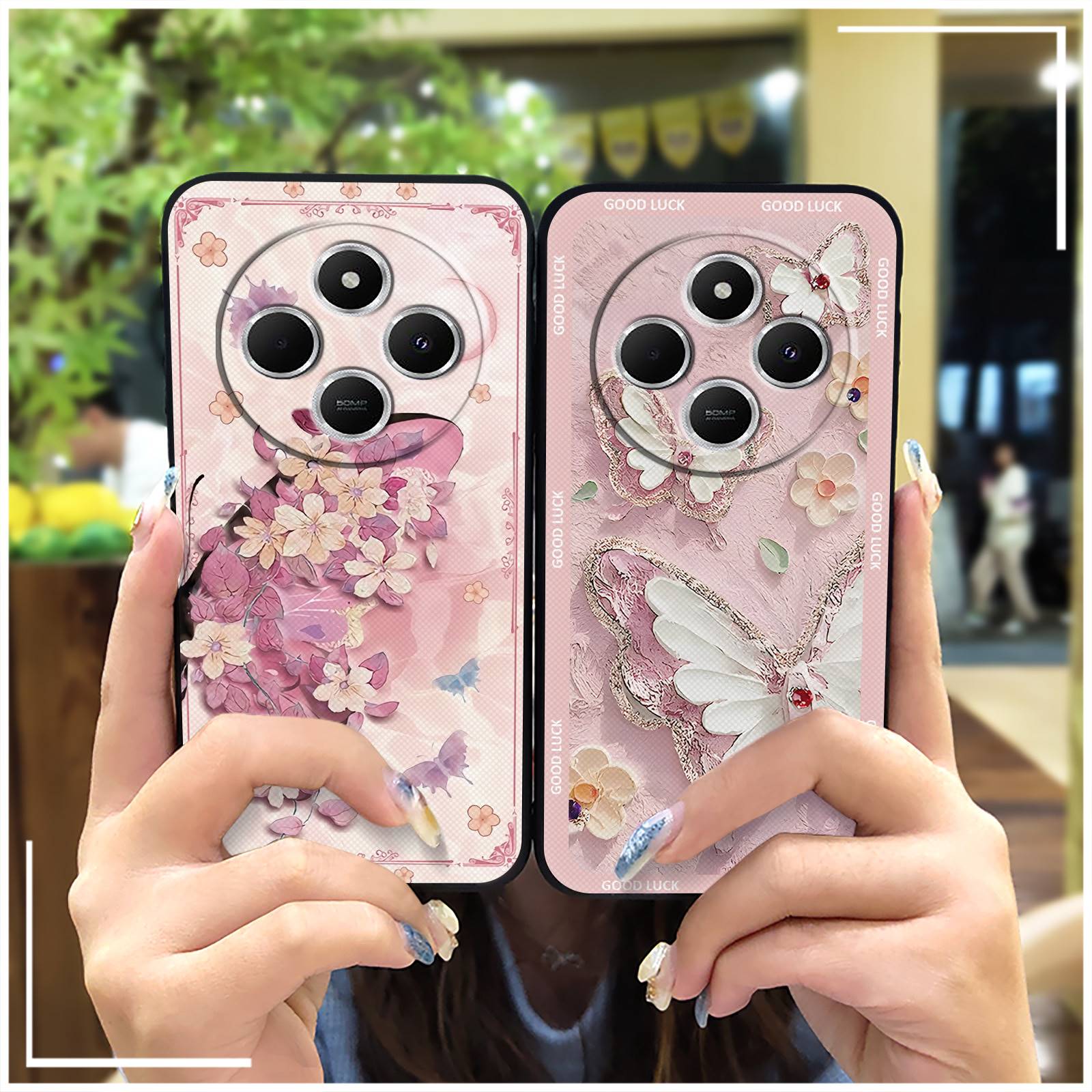 Waterproof Back Cover Phone Case For Redmi 14C 4G/14R 5G/A3 Pro 4G/POCO C75 Graffiti flower Protective Cute Anti-dust