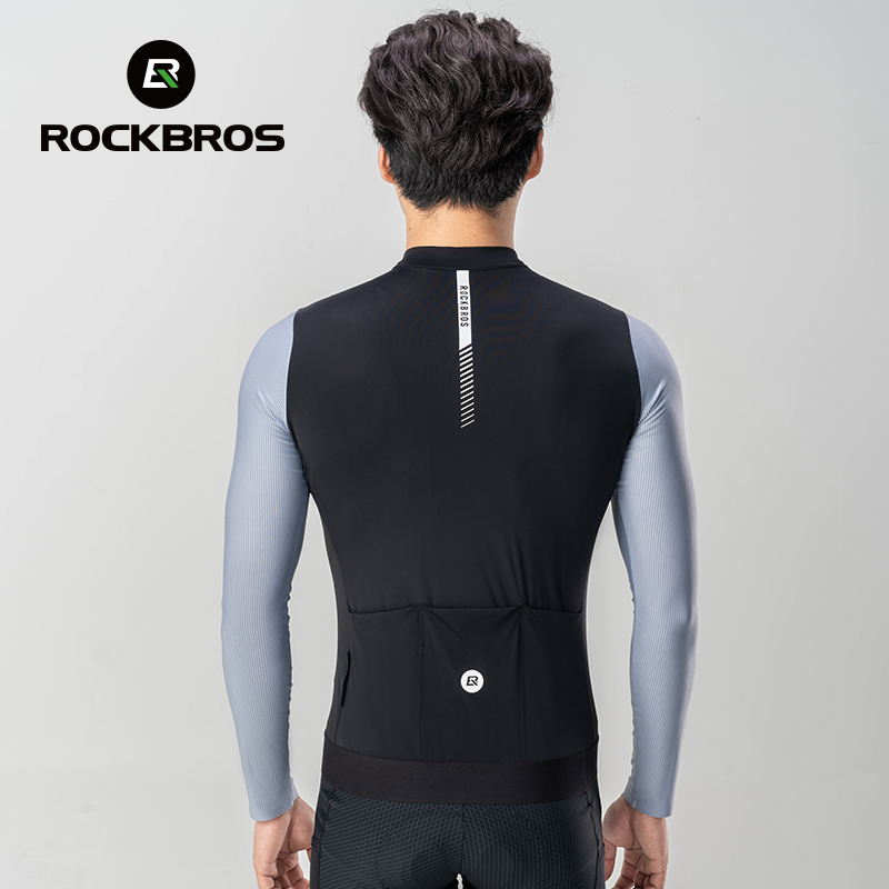 HOT ROCKBROS Color Blocked Cycling Jersey Man Summer MTB Road Breathable Comfort Cycling Maillot 3D Cut Racing Bicycle Shirt