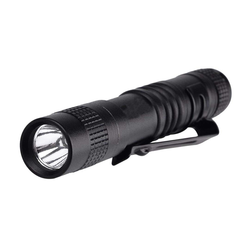fasdaga 5X Flashlight Pen Torch Super Small Mini AAA XPE-R3 LED Lamp Belt Clip Light with