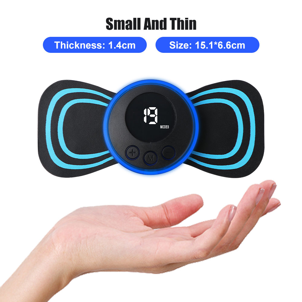 Shoppoint Wireless EMS Foot Massager | Electric Foot Massage Pad 8 Modes 19 Intensity Levels Rechargeable Portable Pain Relief Device