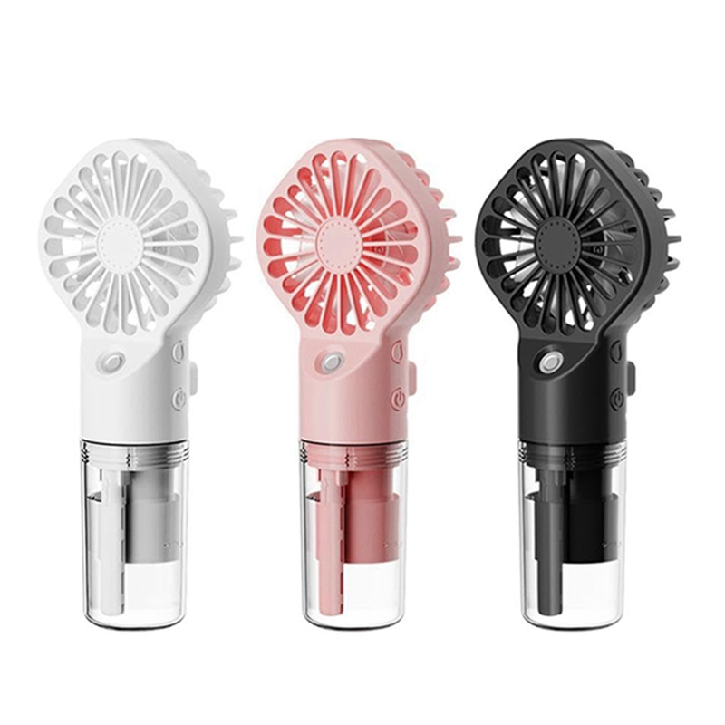 (GGBR)-Handheld Fan,Adjustable Rechargeable Fan, Suitable for Outdoor Camping Travel, Strong Wind Humidification Fan