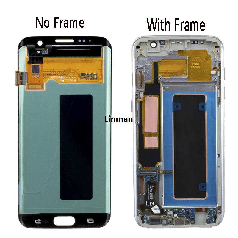 HOT 5.5| Super Amoled LCD For SAMSUNG Galaxy S7 edge G935 G935F Display Touch Screen Digitizer Assembly with Burn Shadow